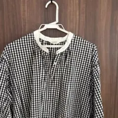 studio CLIP チェック柄長袖シャツ