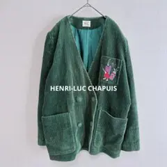 HENRI-LUC CHAPUIS/コーデュロイ ノーカラージャケット 3954