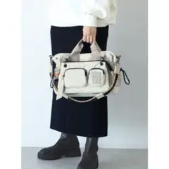 Nouer 2way ショルダーバッグ ベージュのサムネイル