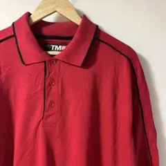 メンズ　ポロシャツ　2XL 赤