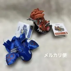 ポケモン レトロ キーホルダー グラードン カイオーガ レックウザ 他