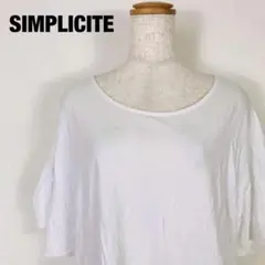SIMPLICITE サンプリシテ バックリボン 半袖 カットソー　￼J8のサムネイル