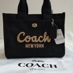 ✨COACH✨ ブラックトートショルダーバッグストラップ付き CP164新品‼️のサムネイル
