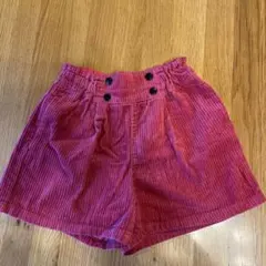 冬服　ショートパンツ　コーデュロイ　140