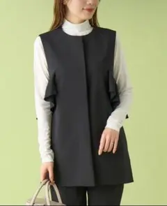 【新品】CELFORD フリルジレ　ブラック CELFORD｜フリルスリーブジレ | Rakuten Fashion(楽天
