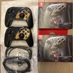 Nintendo Switchモンスターハンターライズ 純正プロコン 2個セット