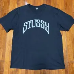 STUSSY ステューシー アーチロゴ Tシャツ ブラック Lサイズ