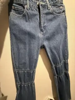 X-girl SHIRRING DENIM FLARE PANTS