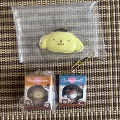 【3点セット】サンリオ ミニチュアチャーム ポムポムプリン シナモロール ガチャ