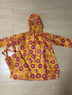 キッズ レインコートOLIVE des OLIVE 花柄【美品】