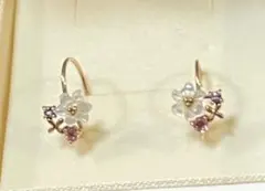 k10PG フラワーフックピアス　サマンサティアラ Samantha Tiara