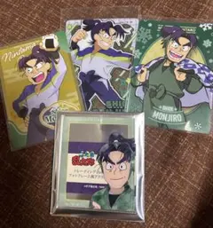 忍たま乱太郎　フォトフレーム風アクリルカード他3点　潮江文次郎
