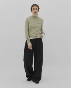 新品未使用 lit double tuck pants 36 グレー - メルカリ