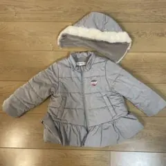 SLAP SLIP フリル付きダウンコート 90