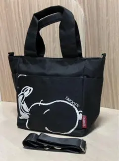 PEANUTS スヌーピー ショルダーバッグ 黒