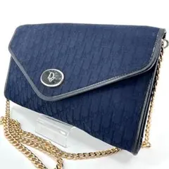 美品Christian Dior ディオール トロッター チェーンショルダー
