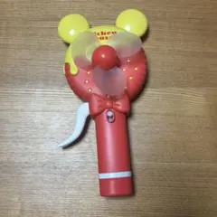 ミッキー ハンディファン 赤と黄色