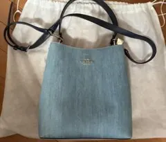 週末限定値下げ COACH バケット デニム ショルダーバッグ 2way