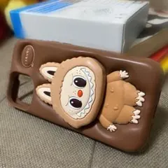 Labubu風 3Dブラウン iPhone13/14ケース