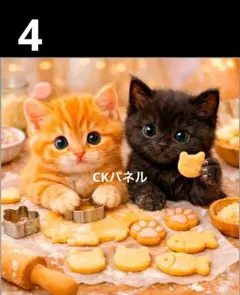 オーダーページ　ハンカチ　414 クッキーにゃんこ柄　ハンドメイド1/25