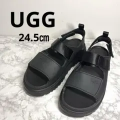 ほぼ未使用❣️UGG アグ　厚底/軽量ゴールデングロウ ブラック 24.5cmのサムネイル