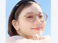 【完売品】Zoff ×きりまるコラボ　サングラス美品 きりまるさんコラボ】ボストン型サングラス/Zoff/Kirimaru