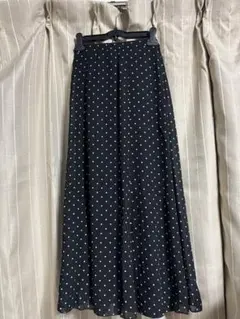 ドット柄シアーフレアスカート