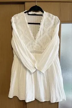 ZARA レース チュニック ホワイト