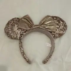 ディズニー カチューシャ スパンコール　ピンク