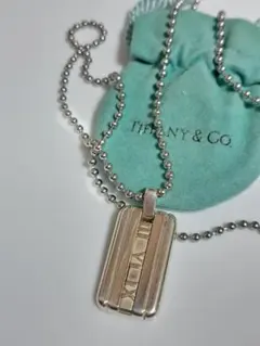 ティファニー アトラス プレート タグ ネックレス 社外チェーン SV925
