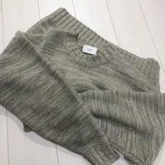 CLANE　HOMME　ニット　グリーン　メンズLサイズ相当のサムネイル
