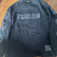 XLARGE ブラック クルーネック スウェット