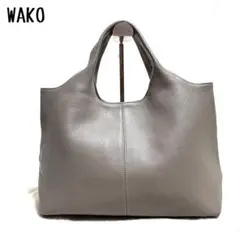 大人気極美品】銀座和光WAKO ハンドバッグ オールレザー シボ革
