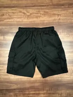 美品⭕️ カーゴハーフパンツ　ブラック　ウエストゴムのサムネイル