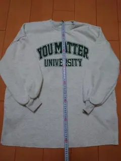 YOU MATTER UNIVERSITY ビッグトレーナー 薄グレー
