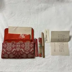 龍村美術織物の「天平八稜華文錦」を使用した、茶道具セットのサムネイル