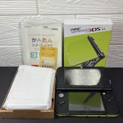【完品・美品】 Newニンテンドー3DS LLライム/ブラック 本体 IPS