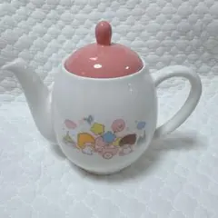 サンリオ　キキララ　リトルツインスターズ　ティーポット 　ローズ　平成レトロ キキララ 平成レトロ 2002年 リトルツインスターズ ティーポット