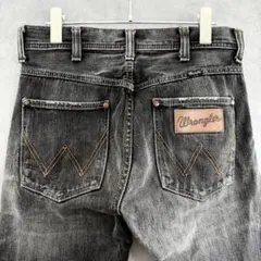 Wrangler ラングラー USED加工ブラックデニムパンツ W29のサムネイル