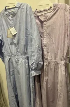 ロペピクニック　シャツワンピース　長袖　色違い　ピンク　水色　まとめ売り　春服