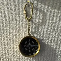 ブラスコンパスキーホルダー