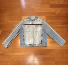 90s 00s DIESEL デニムジャケット レザー切替 アーカイブ Y2K