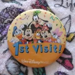 ウォルトディズニーワールド　1st visit! 缶バッチ　非売品