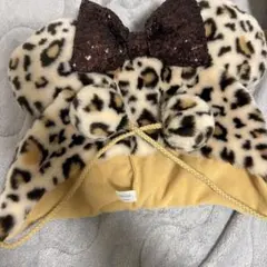 ファンキャップ　ヒョウ柄　ブラウン　レオパード　豹柄　 東京ディズニーリゾート