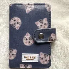 PAUL & JOE 猫顔柄 カードケース