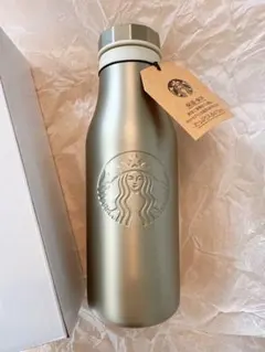 スターバックス　ステンレスロゴボトル　シルバー　タンブラー