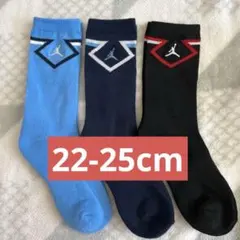 JORDAN ジャンプマンロゴ付きクルーソックス3足セット