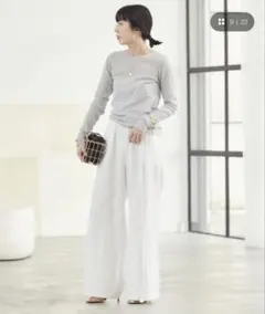Plage Mesh Sheer ロンT グレー FREE SIZEのサムネイル