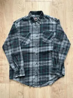 好配色 90s Dickies プリントネルシャツ ディッキーズ プリネル L