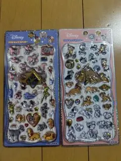 ディズニー　ボンボンドロップシール　ダンボ　ピーターパン　101匹わんちゃん